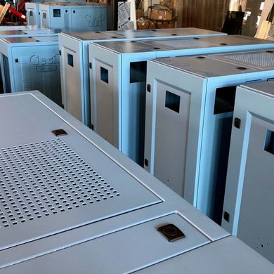 Electrical cabinets ready for shipment