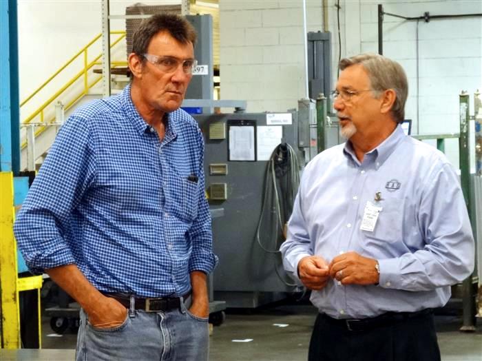 Tom Langford (Johnson Controls) with Ron Pegg (CEO RAS Systems)